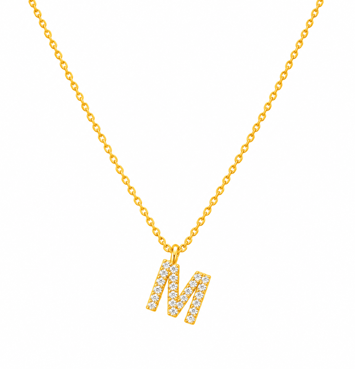 Zirkonia Initial Halskette - OTANTO