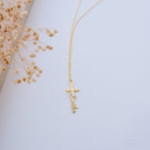 585er Gold Namenskette - Variante Kreuz - OTANTO