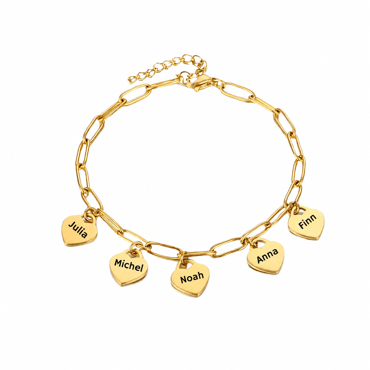 Armband mit Herzanhängern - OTANTO
