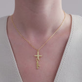 Cadena con nombre - Variante cruz