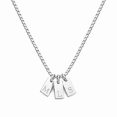 Tag Initial Halskette bis zu drei Anhänger - OTANTO